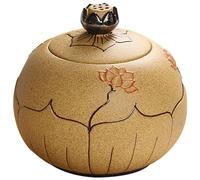 FLYIODFCXV Urne pour Animal de Compagnie, Mini urne funéraire en céramique for Un Petit Nombre de Personnes ou d'animaux domestiques, canettes Cendres, Trompette Souvenir(C)