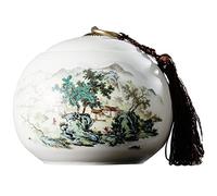FLYIODFCXV Urne pour Animal de Compagnie, Urne funéraire en céramique Faite à la Main for Petits Chiens, Chats, Lapins, Animaux, Humains, mémorial de crémation des Cendres(B)