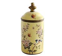 FLYIODFCXV Urne pour Animal de Compagnie, Urnes décoratives en céramique Faites à la Main, urne funéraire Souvenir Maison, au cimetière ou dans Une Niche(Yellow)