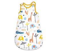 FLYISH DIRECT Gigoteuse été, Gigoteuse 0.5 Tog, turbulettes été Nouveau-né 100% Coton, 0.5 Tog Gigoteuse 18 Mois, 83cm, Girafe