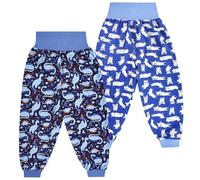 FLYISH DIRECT Pantalon Apprentissage Propreté Garcon, 2 Pièces Anti-Fuite Culotte Enfant Apprentissage Lavable, Taille Haute Absorbant Culotte Apprentissage Propreté Fille et Garcon, 5-7 Ans, Chiens