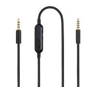 Flylin Câble de remplacement pour casque Logitech, câble de contrôle du volume du microphone pour casque de jeu, câble audio pour casque 3,5mm de jeu, câble jack pour Logitech G433 G233 G Pro G Pro X