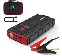 Flylinktech Booster Batterie Voiture 2000a Peak 20000mah(Jusqu'à 10,0 L D'essence Et 9,0 L De Diesel), Batterie 12 V Pour Voiture, C