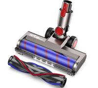 FLYLINKTECH Brosse de Rechange Compatible avec Dyson V7 V8 V10 V11 V15, Tête d’Aspiration avec 2 Rouleaux Sols/Tapis, Lumière LED, Rotation Flexible à 180°, Non Compatible Avec la Série V6