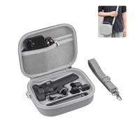 Flymile Osmo Mobile 7P Case, PU Portable Sac Bandoulière pour DJI OM 7 Pro/7 - Housse de Protection Voyage Stockage Smartphone Cardan Stabilisateur Accessoires, Gris