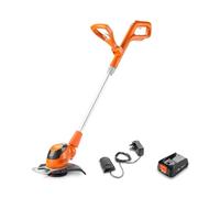 Flymo EasiTrim Plus 230 Kit de débroussailleuse sans Fil 2 en 1 avec Alimentation 18 V pour Toutes Les Batteries et chargeurs, 23 cm, Fonction d'arrosage, Protection des Plantes, Alimentation pour