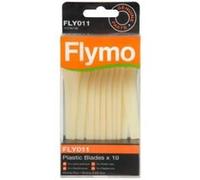 Accessoire pour tondeuse et autoportée Flymo Fly011 Lot De 10 Lames De Tondeuse En Plastique Pour Minimo Duo/E400 Duo