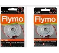 Flymo FLY021 Bobine et fil pour coupe-bordures Automatique Double fil 2 mm (Import Grande Bretagne) x2