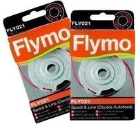 Flymo Lot de 2 bobines à double alimentation automatique et fil coupe-bordure FLY021