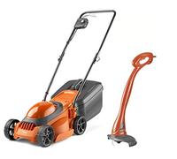 Flymo SimpliMow 300 Tondeuse à gazon électrique rotative avec tondeuse MiniTrim Moteur 1000 W Largeur de coupe 30 cm Bac à gazon 30 l Coupe à bords serrés Confortable à manœuvrer Poignées pliables
