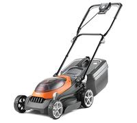 Flymo UltraStore 340R Tondeuse à gazon sans fil 36 V - Sans alimentation pour toutes les batteries et chargeurs, largeur de coupe de 34 cm, finition de pelouse rayée, coupe à bords serrés, bac à gazon