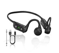 flymory Casque Conduction Osseuse Bluetooth 5.3, Écouteur d'oreille Libre avec 12H, Casque Sport sans Fil avec Micro, Écouteurs Étanche IPX5 pour Course Marche Gym Randonnée