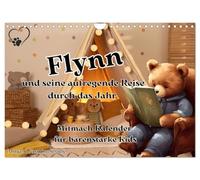Flynn et son voyage passionnant à travers l'année, Version française (Calendrier mural 2026 DIN A4 portrait), Calendrier CALVENDO mensuel