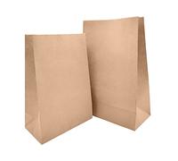 Flyoo 60 Pièces Sac Kraft, Sacs en Papier Kraft Brun, Sachet Papier, Pochette Kraft Cadeau, pour Fêtes d'anniversaire Mariages Festivals Magasins d'alimentation Cafés Sandwich Pain