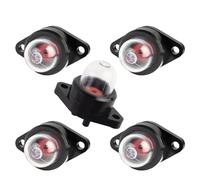 FLYPIG Lot de 5 carburateurs amorçage pompe 188-513 pour Poulan 530071835 530047213 2375 2150 1950 1950LE 1975 1975LE Craftsman Walbro Tronçonneuse Petit moteur scie à gaz