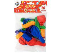 FLYPOP'S - 20 Ballons À Gonfler - Fête - 130020 - Multicolore - Latex Naturel - Enfant - Anniversaire - Bombe à Eau - 19 cm x 19 cm - À Partir de 3 ans