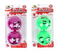 FLYPOP'S - Balles Rebondissantes - Jeu de Récréation - 031074Y - Couleur Aléatoire - Plastique - Lumineuse - Anniversaire - Jeu d'Adresse - Jouet Enfant - 5,5 cm x 5,5 cm - À Partir de 3 Ans