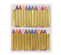 FLYPOP'S - Crayons de Maquillage - Maquillage Festif - 259212 - 24 Couleurs - Peau Sensible - Testé en Laboratoire - Fête - Carnaval - Anniversaire - Enfant - Déguisement - À Partir de 3 ans