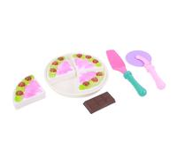 FLYPOP'S - Dinette Gateau - Jeu d'Imitation - 010221 - Multicolore - Plastique - Cuisine - Aliment - Jouet Enfant - Anniversaire - 38,5 cm x 25,5 cm - À Partir de 3 Ans