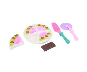 FLYPOP'S - Dinette Gateau - Jeu d'Imitation - 010221 - Multicolore - Plastique - Cuisine - Aliment - Jouet Enfant - Anniversaire - 38,5 cm x 25,5 cm - À Partir de 3 Ans