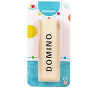 FLYPOP'S - Dominos - Jeu de Société - 140883 - Noir - Plastique - 2 à 4 Joueurs - Enfant - Adulte - Jeux de Voyage - 3,6 cm x 1,7 cm - À Partir de 3 Ans