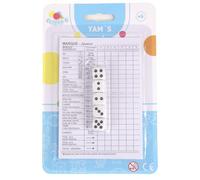 FLYPOP'S - Jeu de Yam's - Jeu De Dès - 140355LIN - Blanc - Papier - 2 à 6 Joueurs - Jeux de Société - Carnet de Point - 18 cm x 12 cm - À Partir de 6 Ans