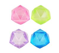 FLYPOP'S - Pack de 12 Balles Diamant Anti-Stress - Jeu de Kermesse - 037211PA - Multicolore - Polymère À Base de Sucre - Enfant - Adulte - Rééducation - Anxiété - Jouet Sensoriel - À Partir de 3 Ans