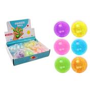 FLYPOP'S - Pack de 12 Balles Pailletées Anti-Stress - Jeu de Kermesse - 031076PA - Multicolore - Plastique - Enfant - Adulte - Rééducation - Anxiété - Sugar Ball - 6 cm x 6 cm - À Partir de 3 Ans