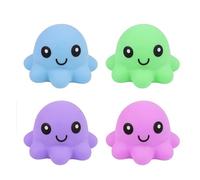 FLYPOP'S - Pack de 12 Balles Pieuvre Anti-Stress - Jeu de Kermesse - 037226PA - Multicolore - Plastique - Enfant - Adulte - Rééducation - Jouet Sensoriel - Cadeau - Anniversaire - À Partir de 3 ans