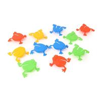 FLYPOP'S - Pack De 12 Barils De Grenouilles Sauteuses - Jeu de Récréation - 038911PA - Multicolore - Plastique - Kermesse - Jouet Enfant - Jeu d'Adresse - 12 cm x 9 cm - À Partir de 3 Ans