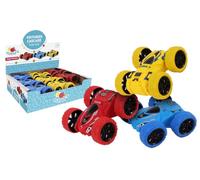 FLYPOP'S - Pack de 18 Véhicules Cascade - Véhicule Friction - 023887PA - Multicolore - Plastique - Jouet Enfant - Véhicule à Collectionner - Miniature - 8,5 cm x 8 cm - À Partir de 3 Ans