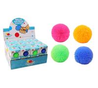 FLYPOP'S - Pack de 24 Balle Herisson Anti-Stress - Jeu de Kermesse - 037214PA - Couleurs Assorties - Silicone - Enfant - Adulte - Rééducation - Anxiété - 6 cm x 6 cm - À Partir de 3 Ans