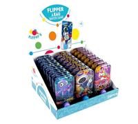 FLYPOP'S - Pack de 24 Flipper À Eau - Jeu d'Adresse - 031840PA - Modèle Aléatoire - Plastique - Enfant - Adulte - Jeu Vintage - Année 90 - Anniversaire - Labyrinthe - 11 cm x 6 cm - À Partir de 3 Ans