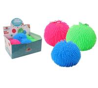 FLYPOP'S - Pack de 6 Balles Herisson Lumineuses - Jeu de Kermesse - 038093PA - Multicolore - Silicone - Anti Stress - Jouet Enfant - Ludique - À Partir de 3 Ans