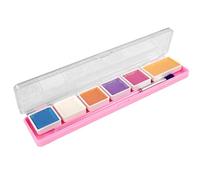 FLYPOP'S - Palette de Maquillage Scintillant - Maquillage Festif - 259201 - 6 Couleurs - Peau Sensible - Testé en Laboratoire - Fête - Carnaval - Anniversaire - Enfant - Déguisement - 3 ans
