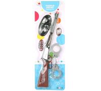 FLYPOP'S - Set De Cowboy - Accessoires de Déguisement - 187501 - Marron - Jouet Enfant - Carnaval - Costume - Carabine - Menottes - Shérif - Western - Bandit - À Partir de 3 Ans