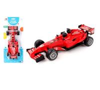 FLYPOP'S - Voiture De Course - 028000 - Rouge - Plastique - Véhicule Friction - Vacances - Jouet Enfant - Cadeau - Anniversaire - 26 cm x 8 cm - À Partir de 3 Ans