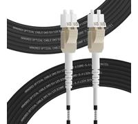 FLYPROFiber Câble en fibre de verre OM3 LWC blindé LC/UPC vers LC/UPC 50/125um, câble de fibre optique Outdoor Uniboot Duplex Multimode 10 Go/40 Go, 10 m à 200 m, 3 mm LSZH