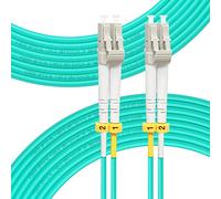 FLYPROFiber Câble patch fibre optique OM3 LC vers LC 50 m | Options de longueur : 0,2 m à 100 m, 10 Go duplex LC-LC 50/125 um multimode LSZH Câble fibre optique LSZH 50 m