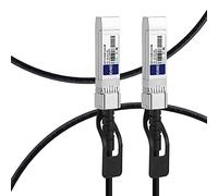 FLYPROFiber Câble Twinax 0,5 m 10 G SFP+ en cuivre à attache directe passive (DAC) compatible avec Cisco SFP-H10GB-CU0,5M, Ubiquiti, Netgear, Mikrotik, D-Link, Mellanox, Supermicro et plus encore.