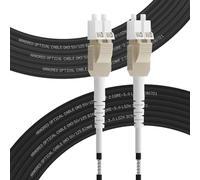 FLYPROFiber OM3 LWC Câble en fibre de verre blindé LC/UPC vers LC/UPC 50/125um Câble de fibre optique Outdoor Uniboot Duplex Multimode 10 Go/40 Go, 10 m à 200 m, 3 mm LSZH