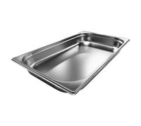 FLYQUIPE Bac Gastronorme Anti-Corosion en INOX Résistance thermique -40°C à 300°C (GN 1/1, Profondeur 65mm)