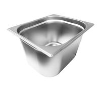 FLYQUIPE Bac Gastronorme Anti-Corosion en INOX Résistance thermique -40°C à 300°C (GN 1/2, Profondeur 200mm)