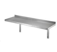 FLYQUIPE Etagere à Pose Murale en INOX avec Equerre de Fixation Profondeur 300mm (900x300mm)