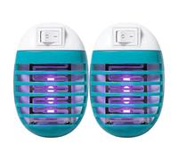 flys Zapper Indoor - Lampe à piège à Insectes LED, capteur de électrique | Dispositif d'éliminateur des moustiques pour Chambre de Cuisine, Tueur de ravageur Volant à Usine UV, contrôle de Nuit sil