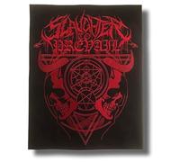 flysclean Écusson brodé à repasser Slaughter to Prevail Band - Taille unique - Crâne - Patch brodé - 1 pièce - Musique - Gothique - Thermocollant