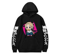 Flyself Garçons Filles Sweats à Capuche Tokyo Revengers Takemichi Hanagaki Ken Ryuguji Manjiro Sano Imprimé Hoodie Manches Longues Vetement de Sport Décontractés