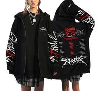 Flyself Hommes Femmes Kpop Ate Zippé Sweat À Capuche E-Girl Y2K Gothique Manches Longues Hoodie Sweatshirts Harajuku Pull Changbin Hyunjin Han Felix Seungmin I.N