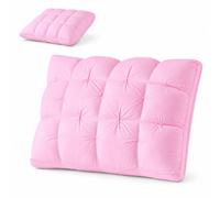 FlyShangUgo 3D Down Bed Pillow-White Feather Filling Soft Plush Decorative Cushion for Sofa and Home Decor, Breathable Support for Side Back Sleepers, Guest Room Comfort (2, C)
