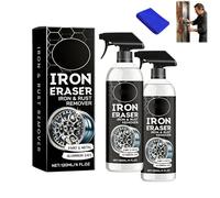 FlyShangUgo Iron Eraser Rust Remover Spray, 2026 Upgrade Iron Powder Remover Spray, Fast Acting Rust and Brake Dust Remover for Car Wheels and Paint-Professional Automotive Surface Cleaning (2Pcs)